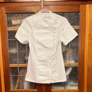 ChefWorks Springfield Women’s White Short Sleeve Chef Coat Size XS